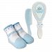 Stephan Baby Royalty Collection Comb, Brush and Socks Gift Set, Little Prince, 0-6 Months
