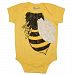 Peek A Zoo Bee Bodysuit, Yellow, 12-18 Months by Peek A Zoo