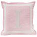 Sweet Dreams Monogrammed Pillow Cover - I - Pink by Sweet Dreams