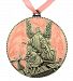 Pewter and Enamel Crib Medal with Guardian Angel for Baby Nursery Decor, 3 Inch (Pink) by Sacred Traditions