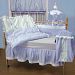 Baby Doll Bedding Regal Pique Crib Bedding Set, Blue by BabyDoll Bedding