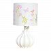Just Born Nursery Lamp, Botanica Collection w/ Floral Shade, Pink/Coral/Green