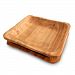Enrico RootWorks Root Wood Square Plate (Set of 2) by Enrico