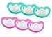 JollyPop Preemie Pacifier 6 Pack Unscented - Teal/Pink by JollyPop