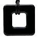 Teething Bling Onyx Square Pendant Teether Necklace by Teething Bling