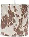 Sweet Potato Happy Trails Hanging Drum Shade, Tan Cow Spot/Brown by Sweet Potatoes