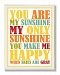 The Kids Room by Stupell Youa re my Sunshine Rainbow Colors Typograpgy Rectangle Wall Plaque by The Kids Room by Stupell