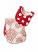 Masala Baby Ikat Dots Bib & Burp Set, Red, One Size by Masala Baby