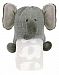 Stephan Baby Elephant Print Fleece Blanket and Knit Elephant Hat Stroller Set, Grey/White, 3-12 Months by Stephan Baby