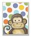 The Kids Room by Stupell Lil Buddy Monkey with Polka Dots Rectangle Wall Plaque by The Kids Room by Stupell