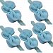 5X Pretty baby girls headband toddler infant chiffon bowknot headbands (Blue)