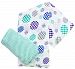 Plum Collections Pattern Cotton Muslin Squares Swaddle Wraps Spots Design (Pack of 2, X-Large) by Plum Collection