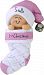 Baby's First Christmas Pink Girl in Stocking Christmas Tree Ornament by Ornament Central