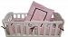 Baby Doll Bedding Hotel Style Port-a-Crib Bedding Set, Pink by BabyDoll Bedding
