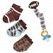 Mud Pie Baby Boy Sport Football Sock & Pacy Clip Set