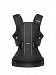 BABYBJORN Baby Carrier One Bundle Pack - Black, Cotton Mix and Bib for Carrier One