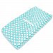 TL Care Heavenly Soft Chenille Fitted Contoured Changing Pad Cover, Aqua Sea Wave