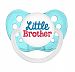 Ulubulu Expressions Pacifier Little Brother Transparent Blue (6-18 Months) by Ulubulu