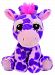 Suki Gifts Lil Peepers Fun Violet Giraffe Plush Toy with Pink Sparkle Accents (Small, Pink/Purple) by Suki Gifts