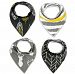 Baby Bandana Drool Bibs with Snaps, Unisex Baby Gift Set 4-Pack Super Absorbent Cotton for Boys & Girls