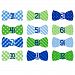 Tiny Ideas First Year Monthly Milestone Bowtie Photo Sharing Baby Belly Stickers, 1-12 Months, Blue