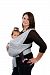 Best Baby Carrier - Light Grey Baby Wrap - High Quality Cotton Baby Sling - For Babies From Birth To 35 lbs - Fashionable & Comfortable Baby Wrap Carrier by BumbleBeeby