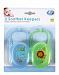 First Steps Pack of 2 Soother & Dummy Cases in Blue & Green by First Steps