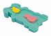 Bathtub Sponge Mat Bath Support For Infant & Baby Over 6 kg up to 65 cm Tall (Blue) by Baby Comfort