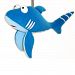 Springy Blue Shark Animal Brightly Coloured Mobile by Panopoly