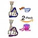 Hnybaby Baby Toy Leash For Sophie The Giraffe or Any Other Baby Toy Stroller Strap 2 Pack x 2 (Blue/Pink)