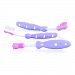 Nuby 3-Piece Toothbrush Set Purple