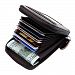 Black Friday Clearance Sale Day 2016 Compact Leather Key Holder Wallet Keychain Key Ring Women Men Key Pouch Wallet with ID Window (Coffee)