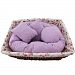 Baby Pillow, D-Foxes Newborn Photography Basket Filler Wheat Donut Posing Baby Pillow (Purple)