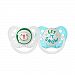 Ulubulu Holiday Pacifier, Christmas Snowman and Let it Snow, 0-6 Months