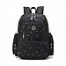 Imyth Large Capacity Baby Bag Travel Diaper Backpack Fit Stroller, Black Flower by Imyth