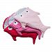HOT SEAL® Shark Bites Baby Sleeping Bag Newborn Sacks Swaddling Blanket (Rose Red)