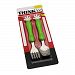 Baby stainless steel Dinnerware child Fork spoon Set combination green
