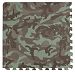 Tadpoles 4 Piece Camouflage Print Playmat Set, Green, 24"