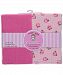 Honey Baby 2-Pack Fitted Crib Sheets - fuchsia/multi, one size