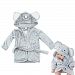 Baby Bathrobe Hooded Pajamas 3D Cartoon Animal Towel For Toddler Boys Girls Sleepwear Vine mouse