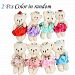 2Pcs Cute Lovely Wedding Gift Plush Toy Flower Girl Teddy Bear Baby Kids Adults Plush Dolls Stuffed Toy, Great Christmas Gift Wedding Party Present Valentine's Day Gift