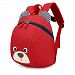 XYTMY Children Small Toddler Anti-lost Walking Safety Leash Backpack Bear for Under 5 Years Old Kids (Red)