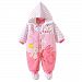 Baby Clothes Boys Girls Hooded Romper Cotton Thicken Jumpsuit Outwear Cute Outfits Vine 9 Months