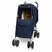 [Manito] Melange Alpha Cover / Cover for Baby Stroller and Pushchair, Rain Cover, Wind Weather Shield for outdoor strolling, Eye Protective Wide Windows (Navy)