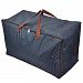 Ocharzy Waterproof Thick Over-sized Oxford Fabric Storage Bag with Strong Handles, Travelling Bag, College Carrying Bag, Quilt Pillow Blanket Clothing Storage Bag, Washable (23.6'' x 15.7 '' x 11.8'', Blue)
