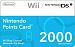 Nintendo Points Card 2000 - point pack