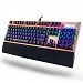 LED Backlit Wired Membrane Gaming Keyboard, Mechanical-Similar Typing/Gaming Experience (Black)
