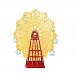 Honeyhome 1pc Yellow Ferris Wheel Handmade Craft Greeting Card 3D Pop up Card for Christmas Wedding Birthday Babyshower Anniversary