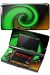 Nintendo 3DS Decal Style Skin - Alecias Swirl 01 Green by WraptorSkinz