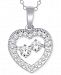 Diamond Heart Pendant Necklace (1/4 ct. t. w. ) in 10k White Gold